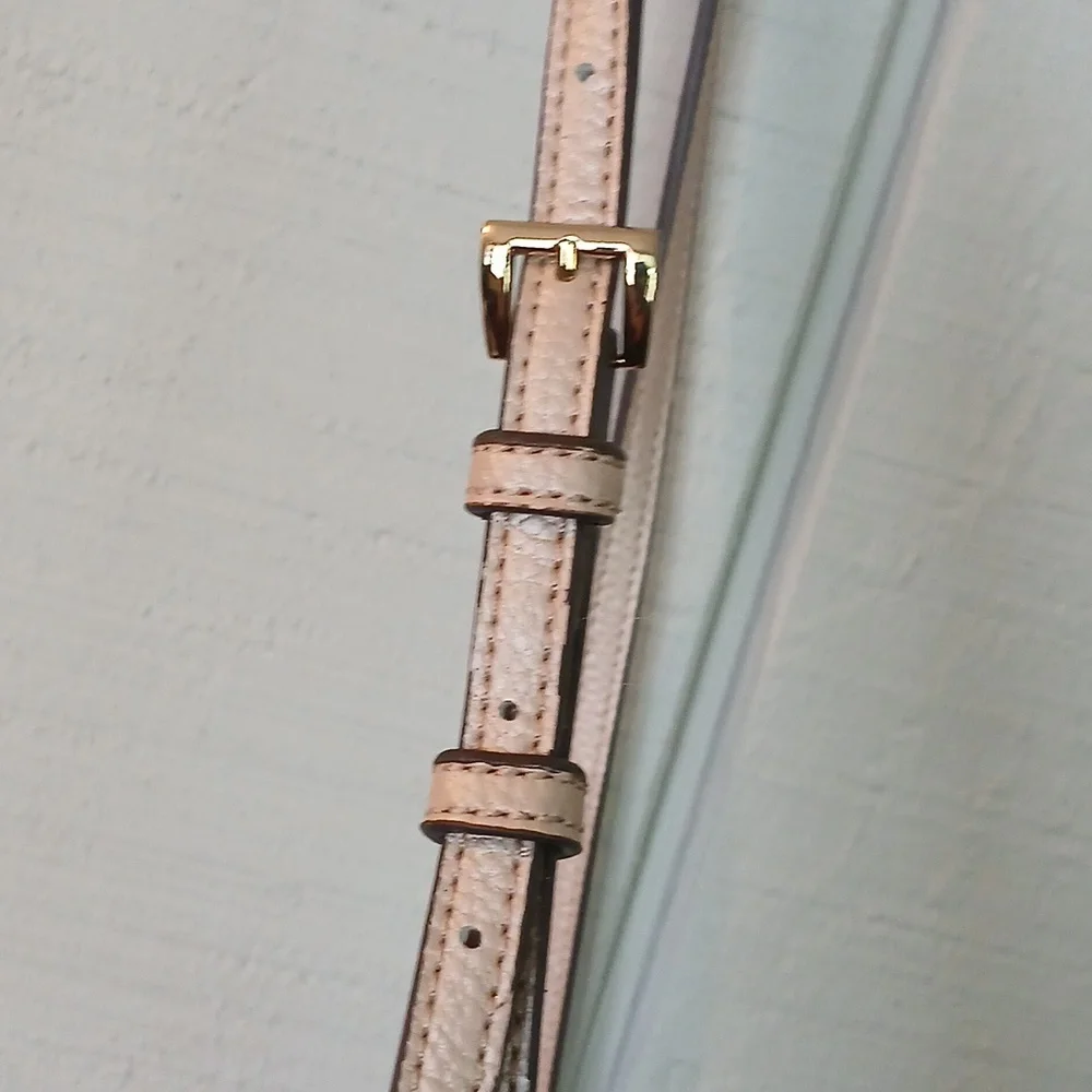 Tignanello Light Frosted Pink Leather Crossbody Bag - Picture 4 of 11